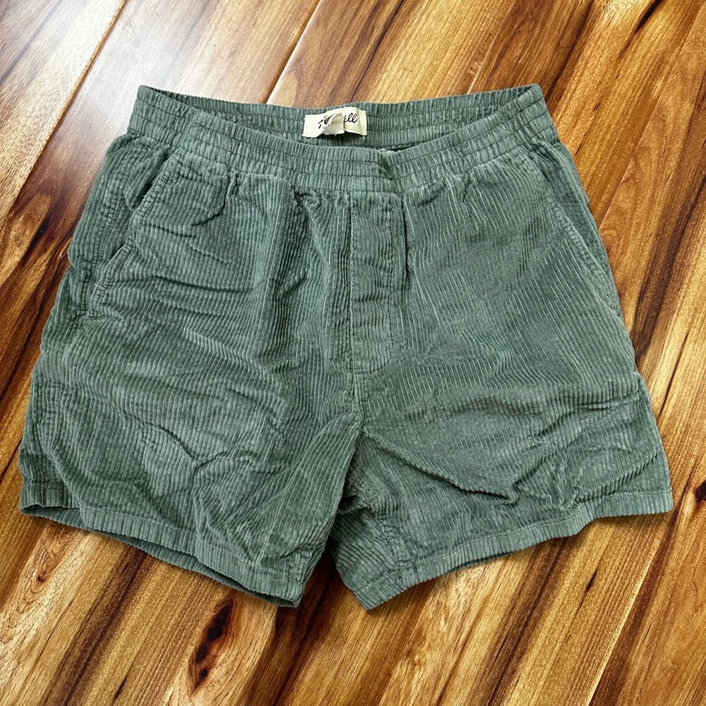 Madewell Men’s Corduroy Shorts Green Small